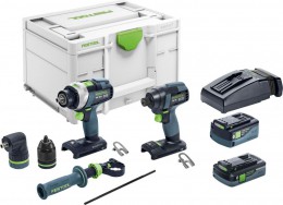 Festool 577655 Percussion Drill & Impact Driver Set TID18 5,0/4,0-Set TPC18GB £769.00